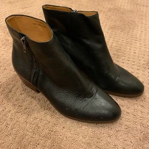 J. Crew Factory Black Ankle Boots